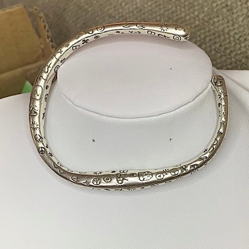 925 Solid Irregular Geometric Bracelet - image 6